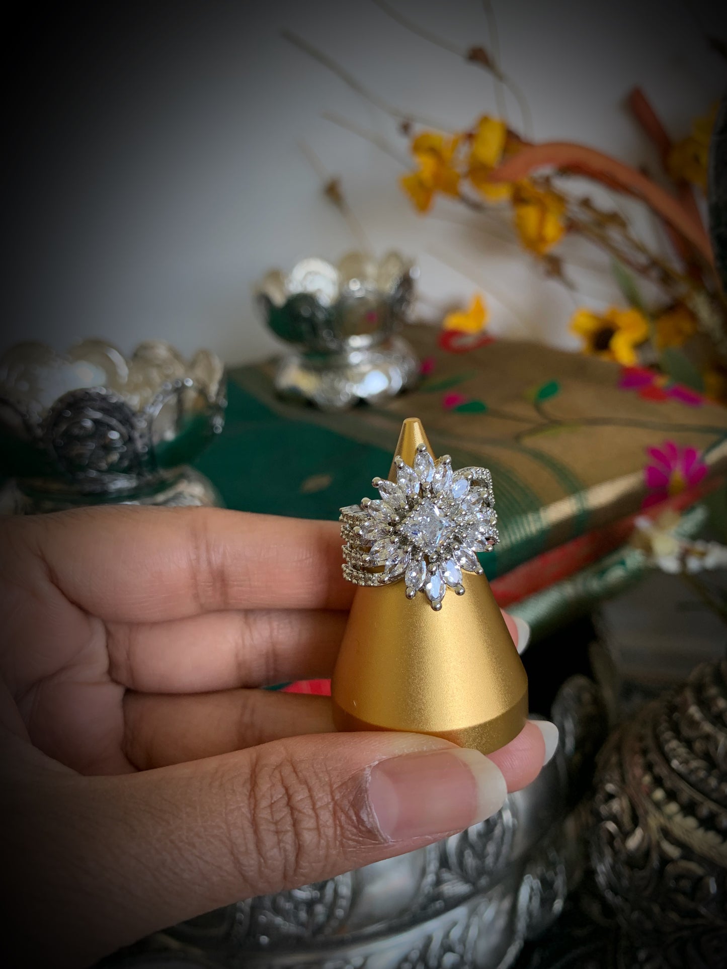 Diana Adjustable Cocktail Ring
