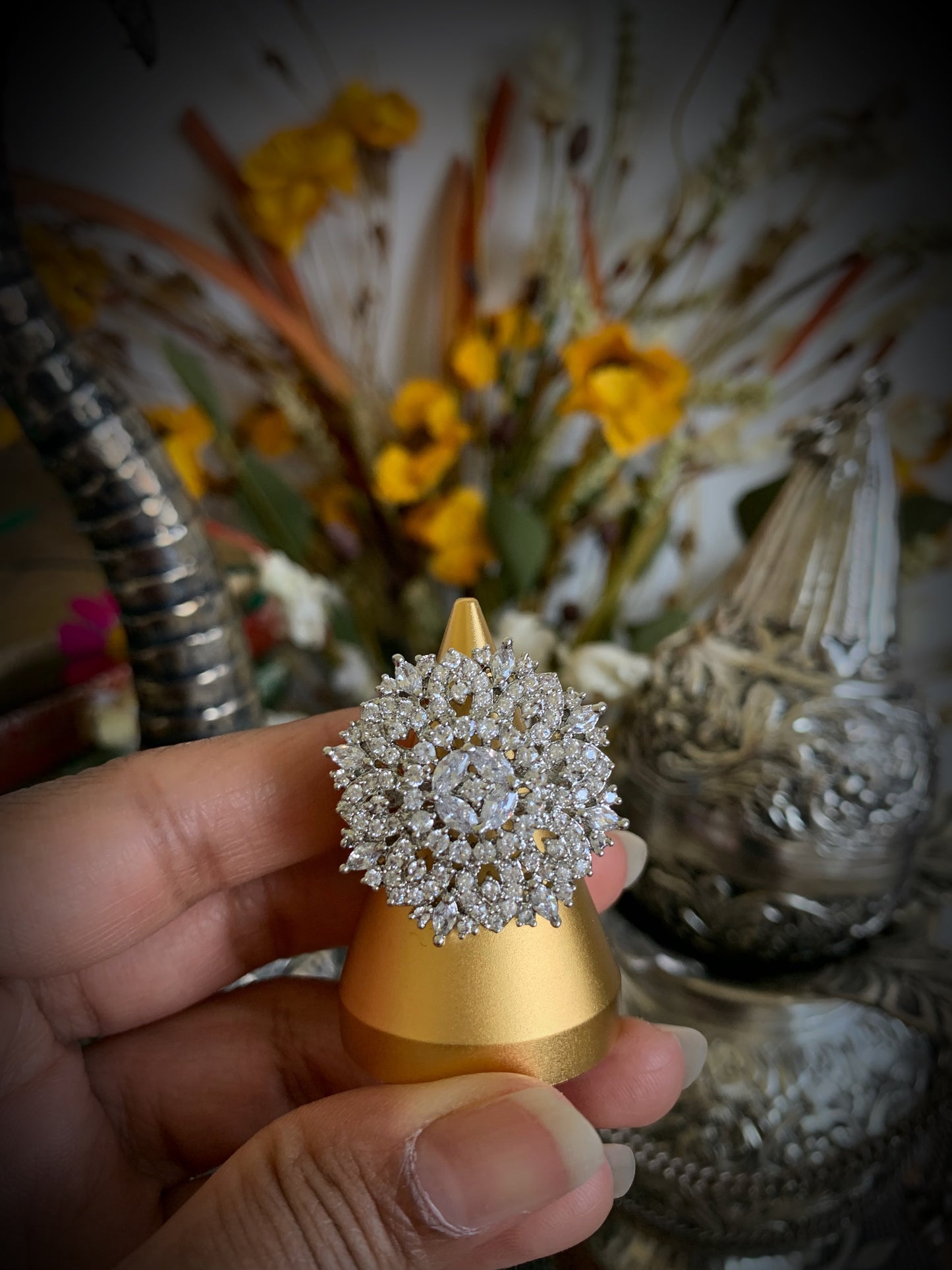 Vireen Adjustable Cocktail Ring