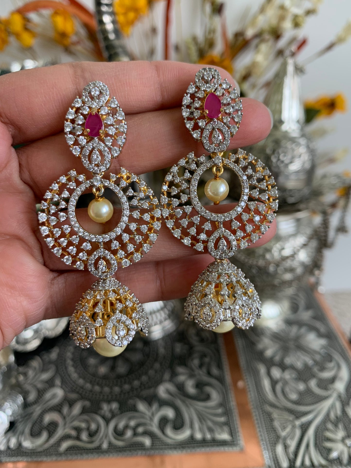 4 in 1 detachable Jhumka