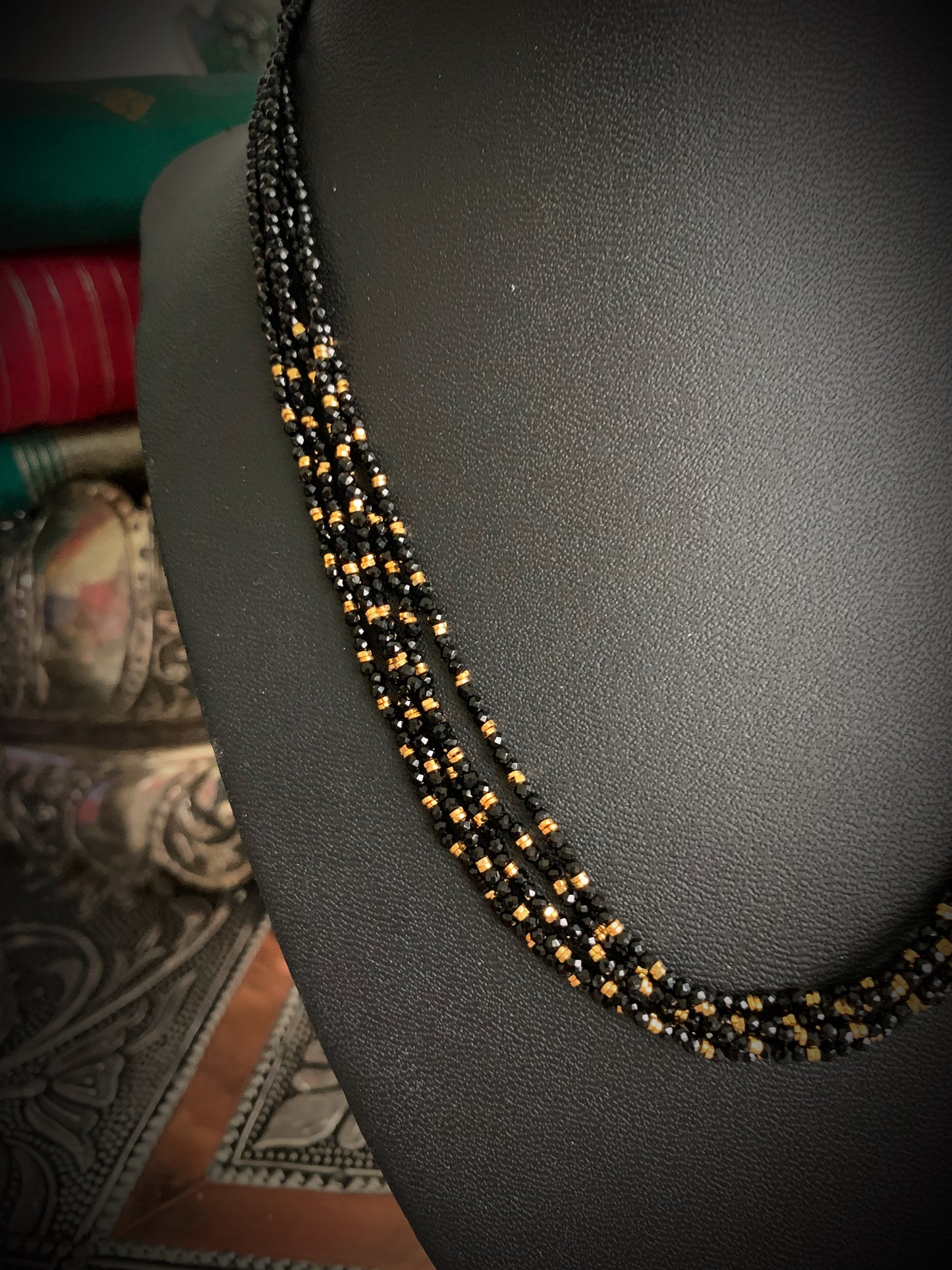 Classy Black Bead Strands
