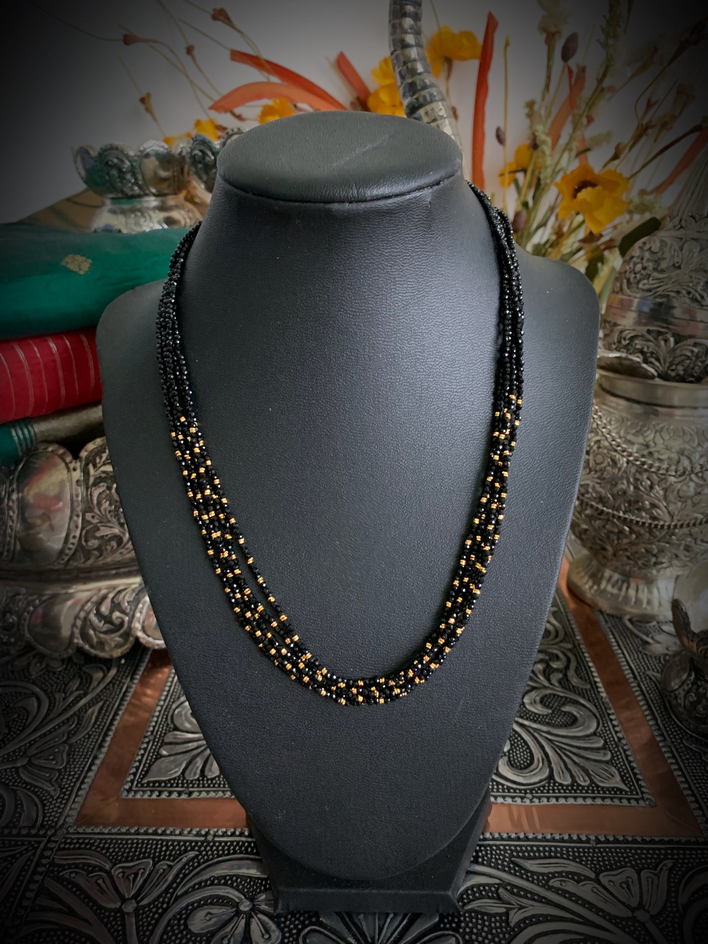 Classy Black Bead Strands