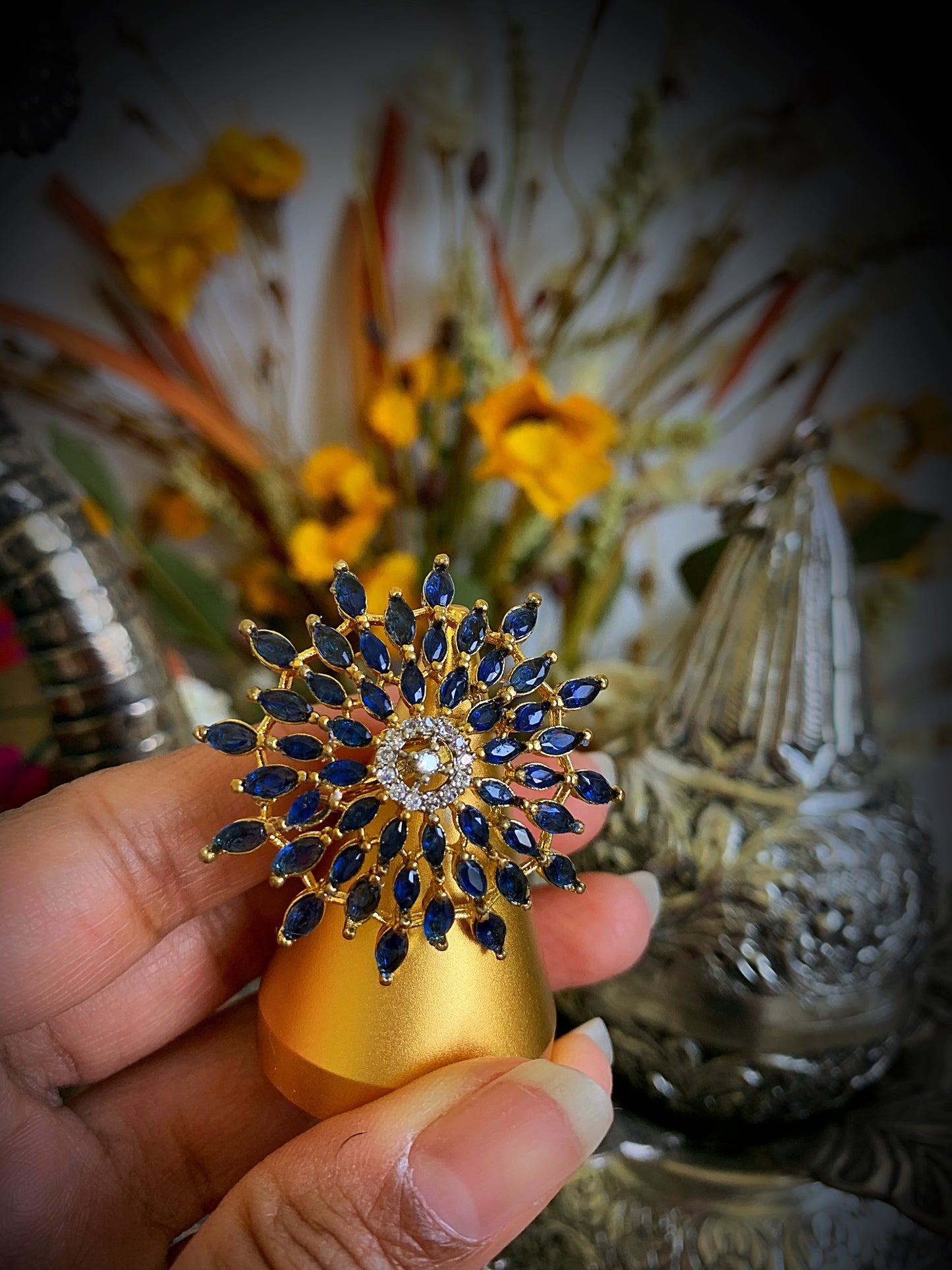 Neelam Adjustable Cocktail Ring
