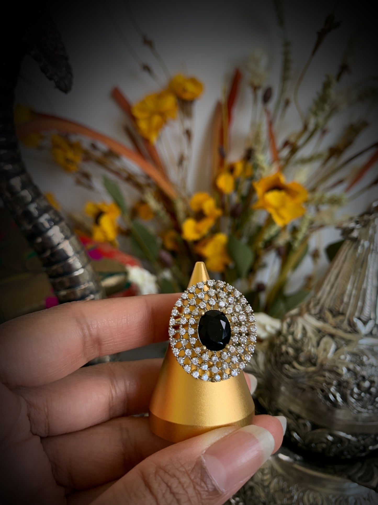 Rivaaz Adjustable Cocktail Ring