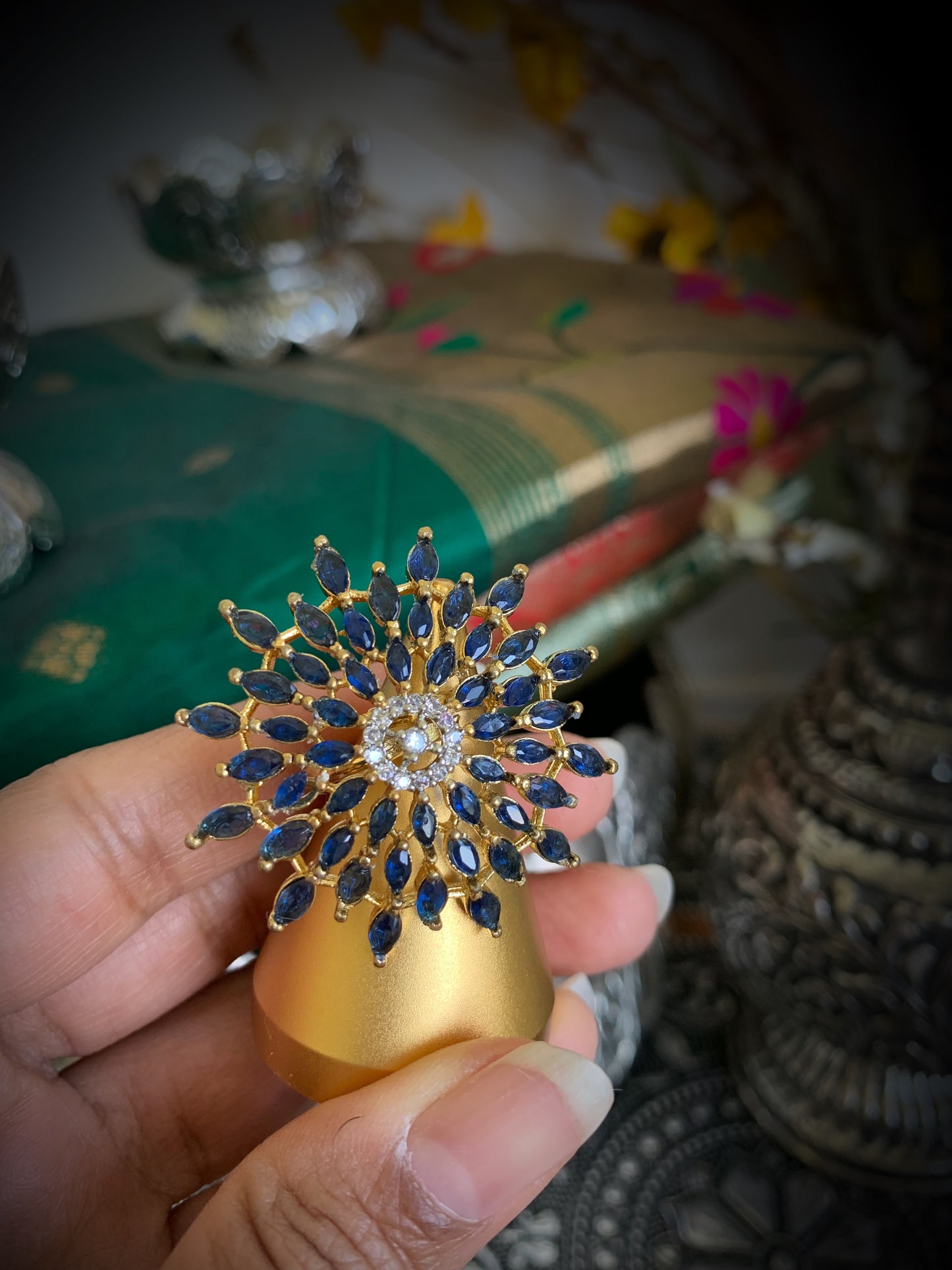 Neelam Adjustable Cocktail Ring
