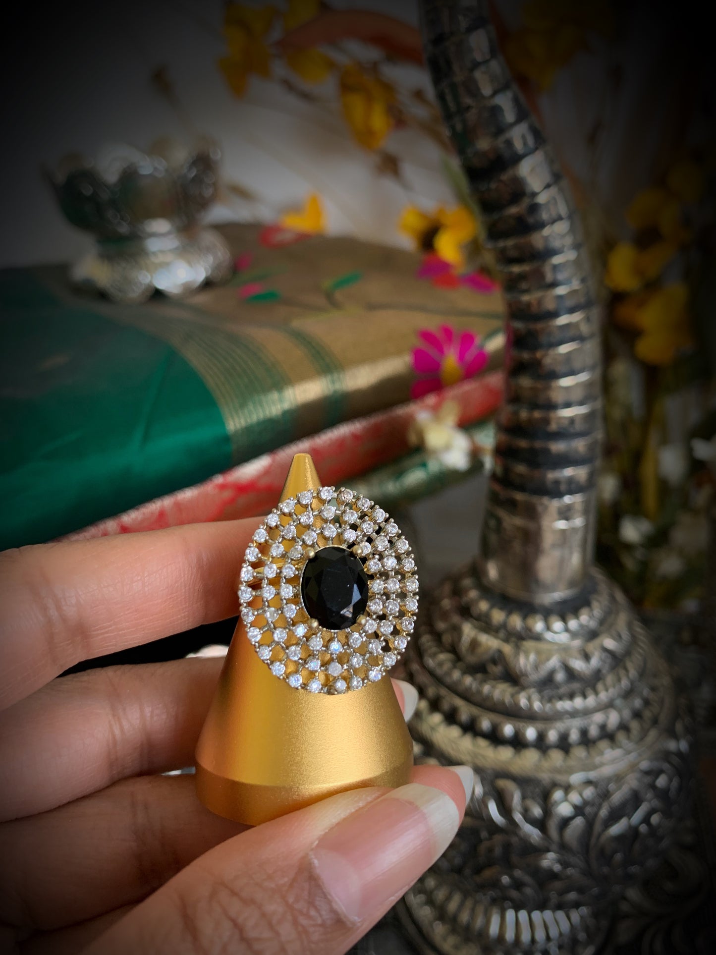 Rivaaz Adjustable Cocktail Ring