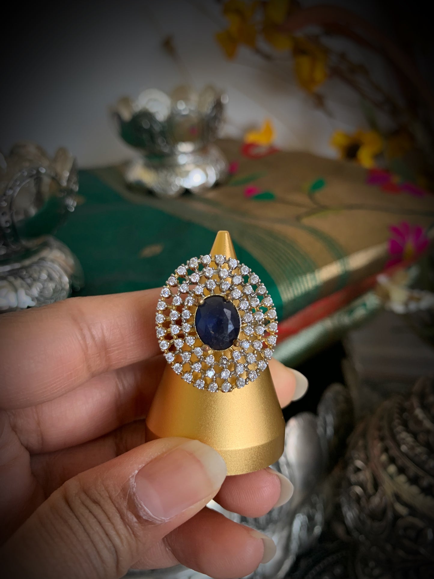 Rivaaz Adjustable Cocktail Ring