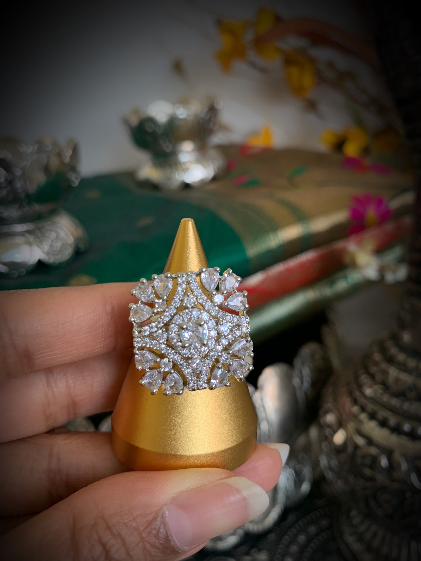 Kim Adjustable Cocktail Ring