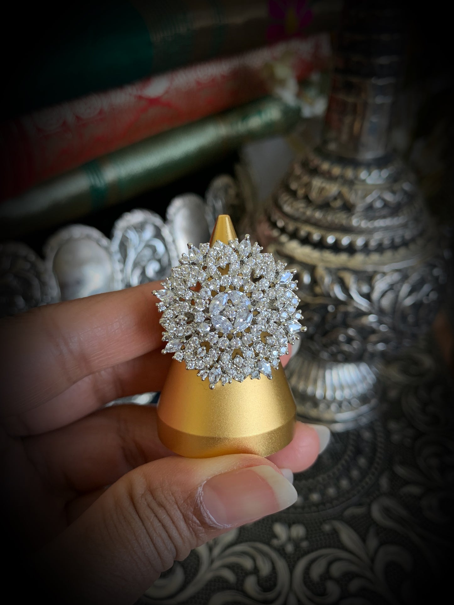 Vireen Adjustable Cocktail Ring