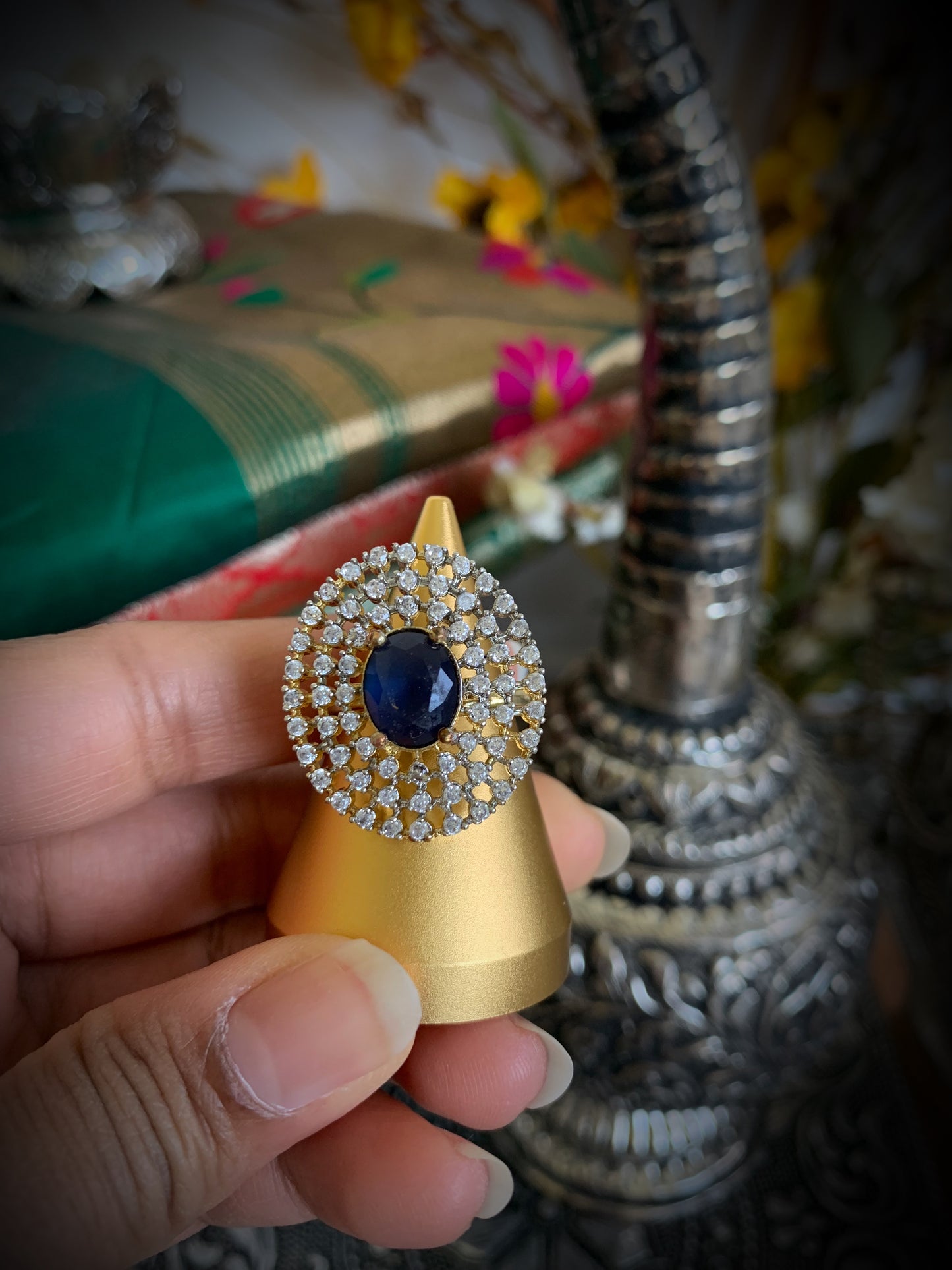 Rivaaz Adjustable Cocktail Ring