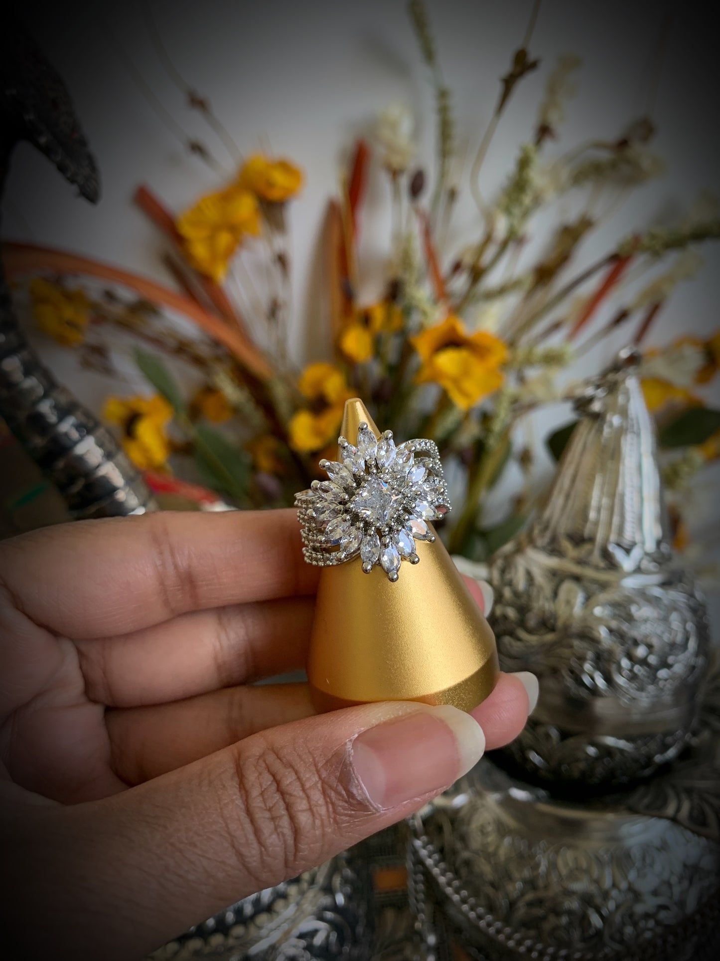 Diana Adjustable Cocktail Ring